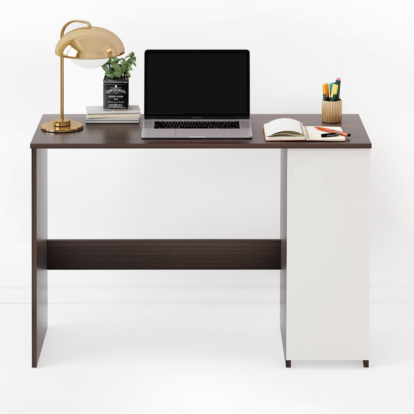 Dettlet Study Table, Computer Desk, WFH Office Table with Storage