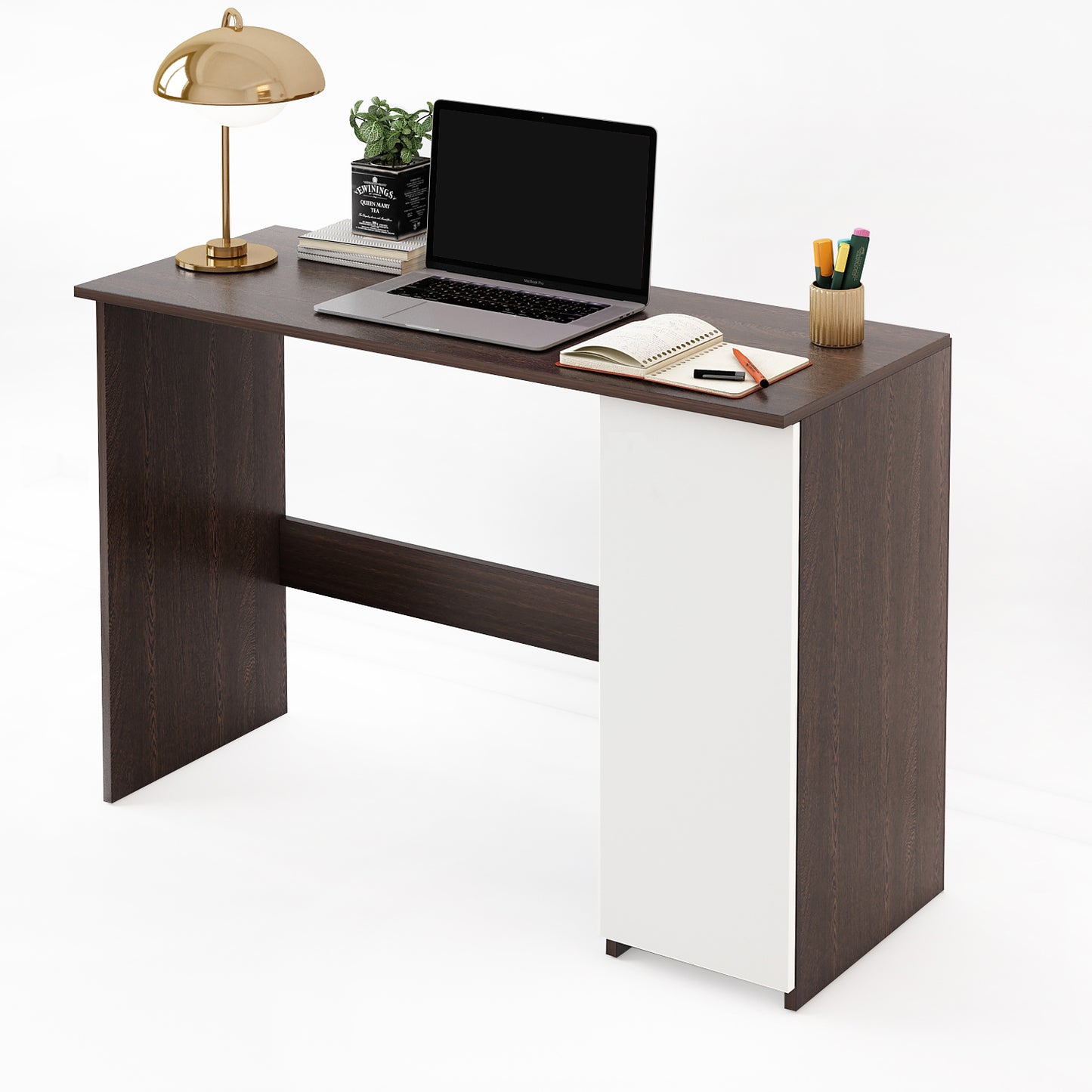 Dettlet Study Table, Computer Desk, WFH Office Table with Storage