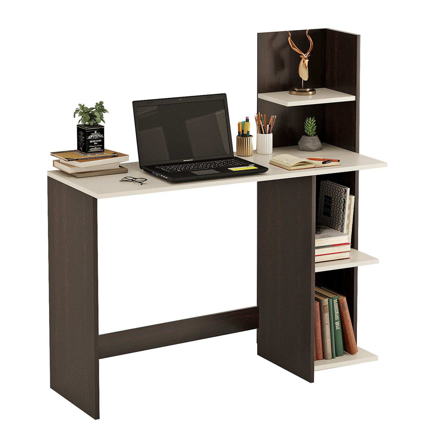 Ether Study Table, Computer Desk, WFH Office Table with Storage