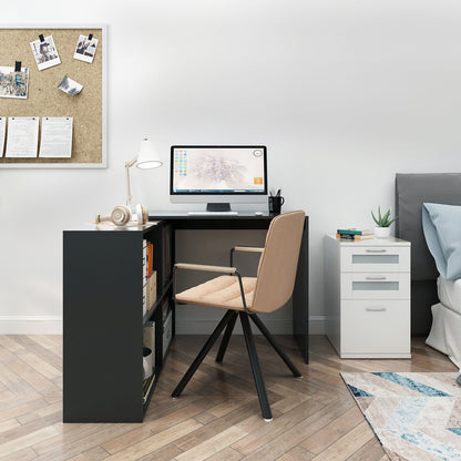 Maggen Study Table, Computer Desk, WFH Office Table with Storage