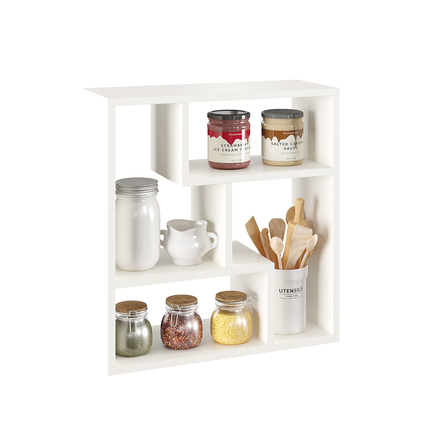 Ominus Kitchen Spice Jar Rack Storage Shelf Cabinet Stand