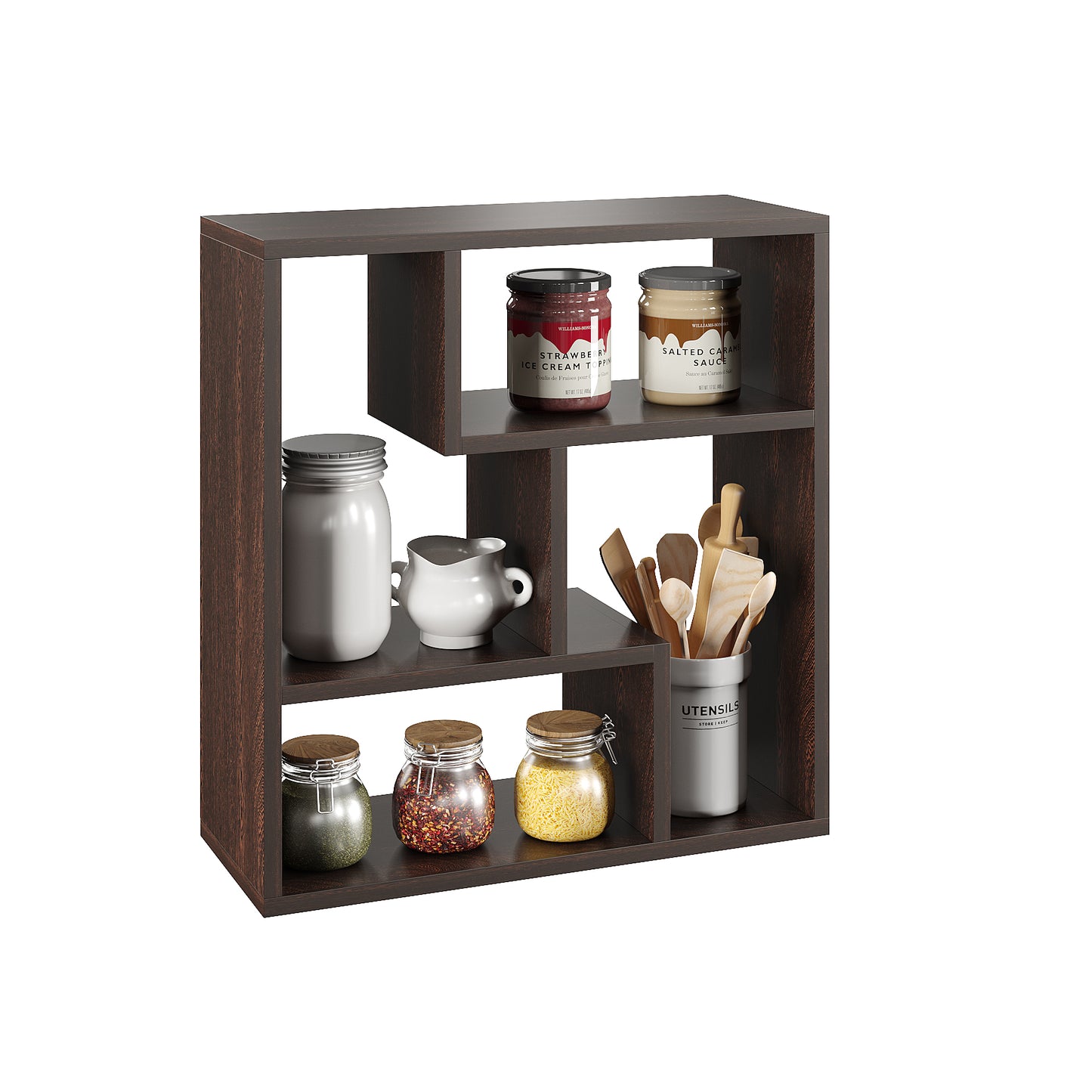 Ominus Kitchen Spice Jar Rack Storage Shelf Cabinet Stand