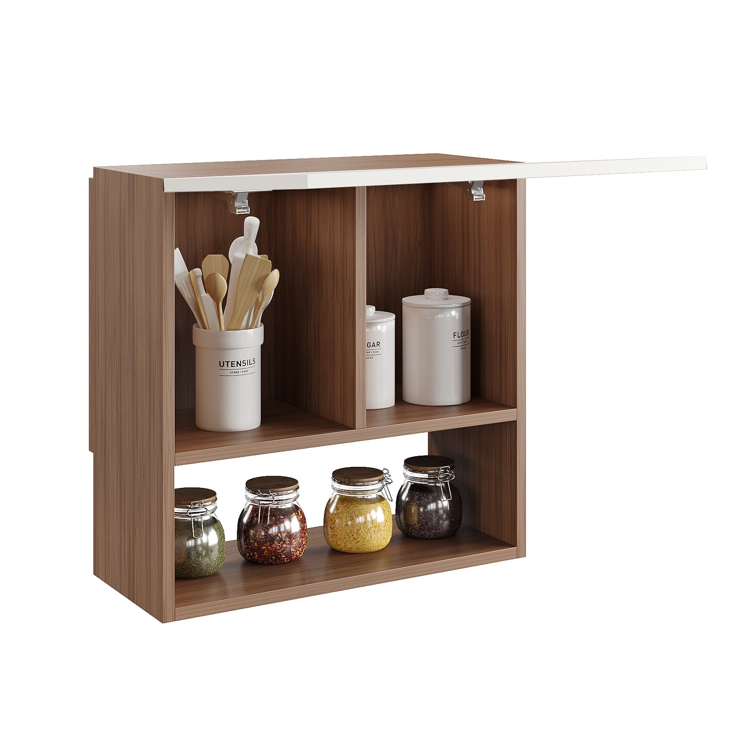 Nordic Kitchen Spice Jar Rack Storage Shelf Cabinet Stand