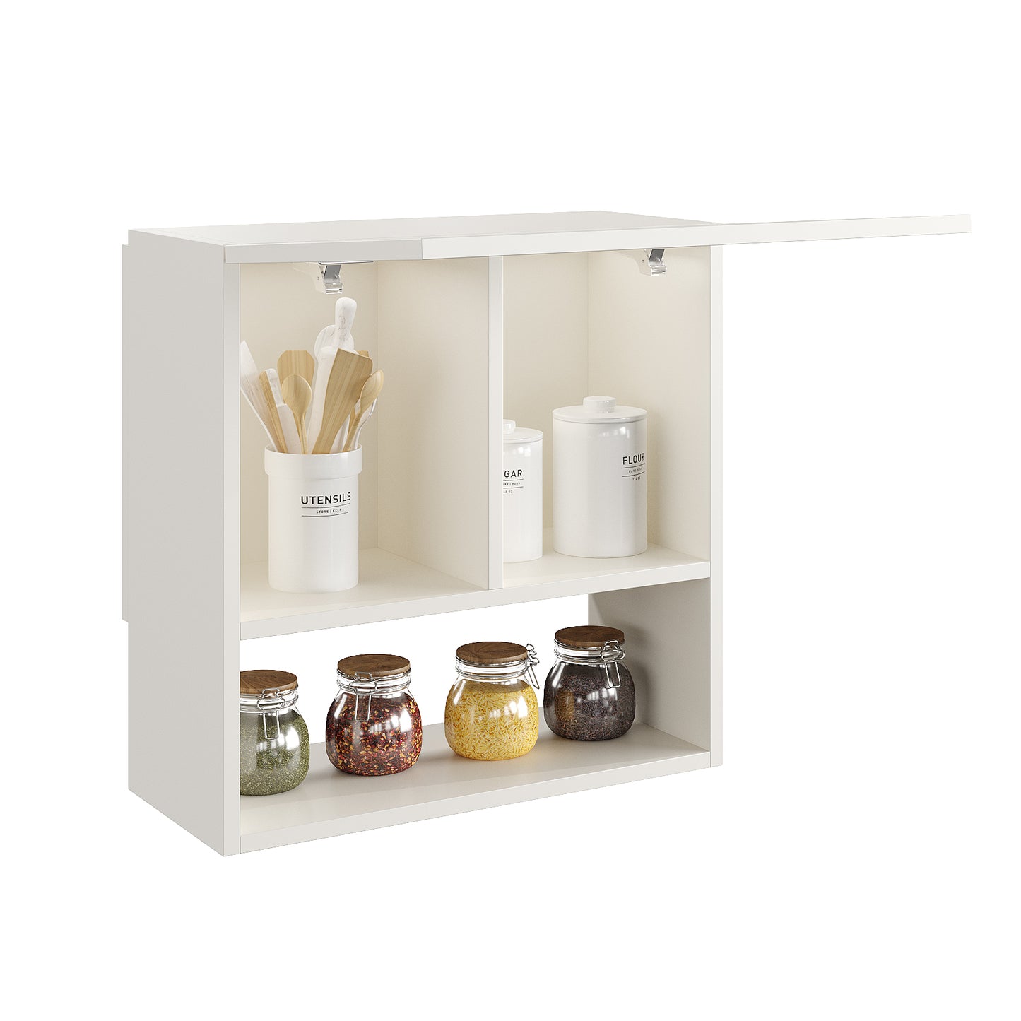 Nordic Kitchen Spice Jar Rack Storage Shelf Cabinet Stand