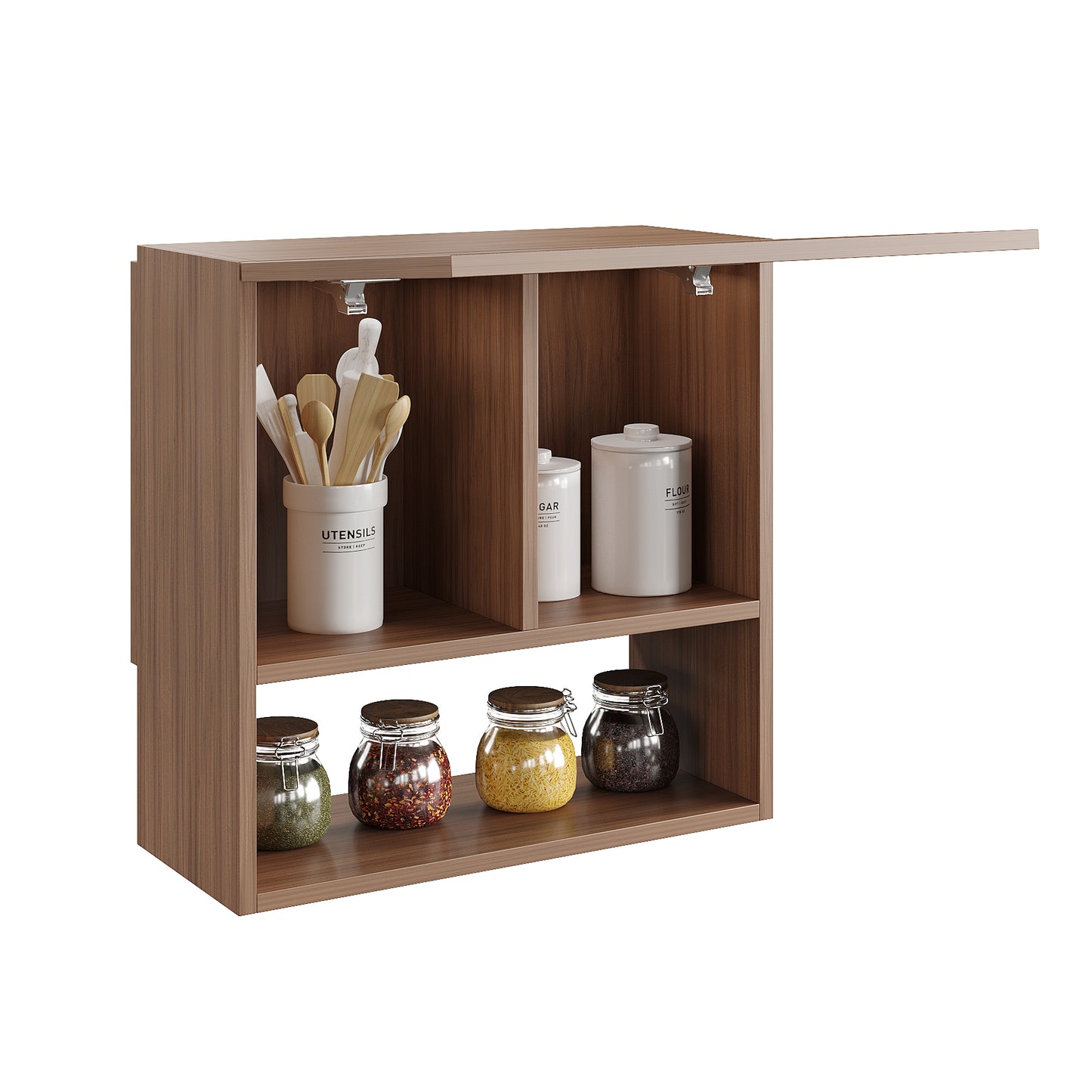 Nordic Kitchen Spice Jar Rack Storage Shelf Cabinet Stand