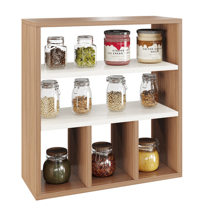 Tuesa Kitchen Spice Jar Rack Storage Shelf Cabinet Stand