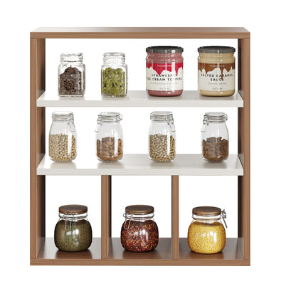 Tuesa Kitchen Spice Jar Rack Storage Shelf Cabinet Stand