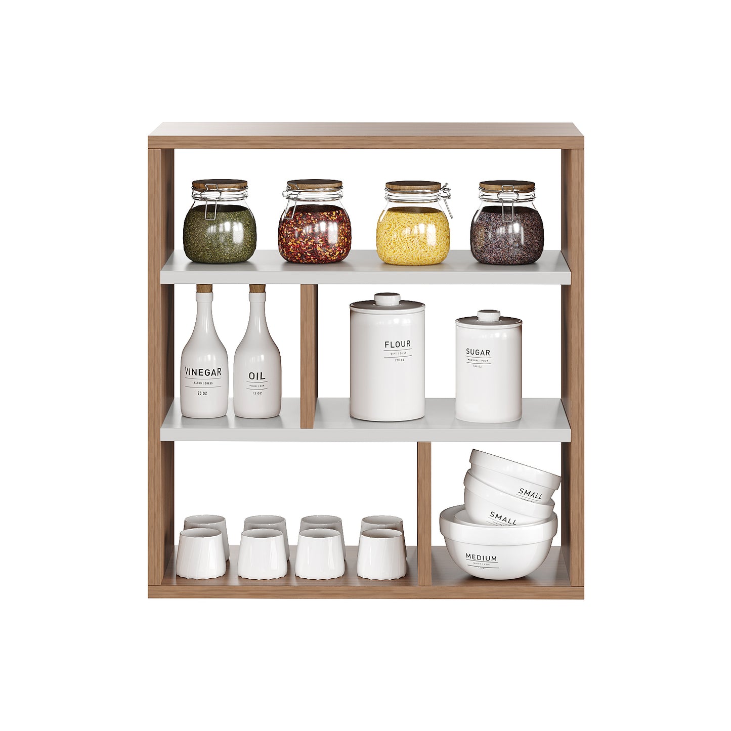 Matty Kitchen Spice Jar Rack Storage Shelf Cabinet Stand