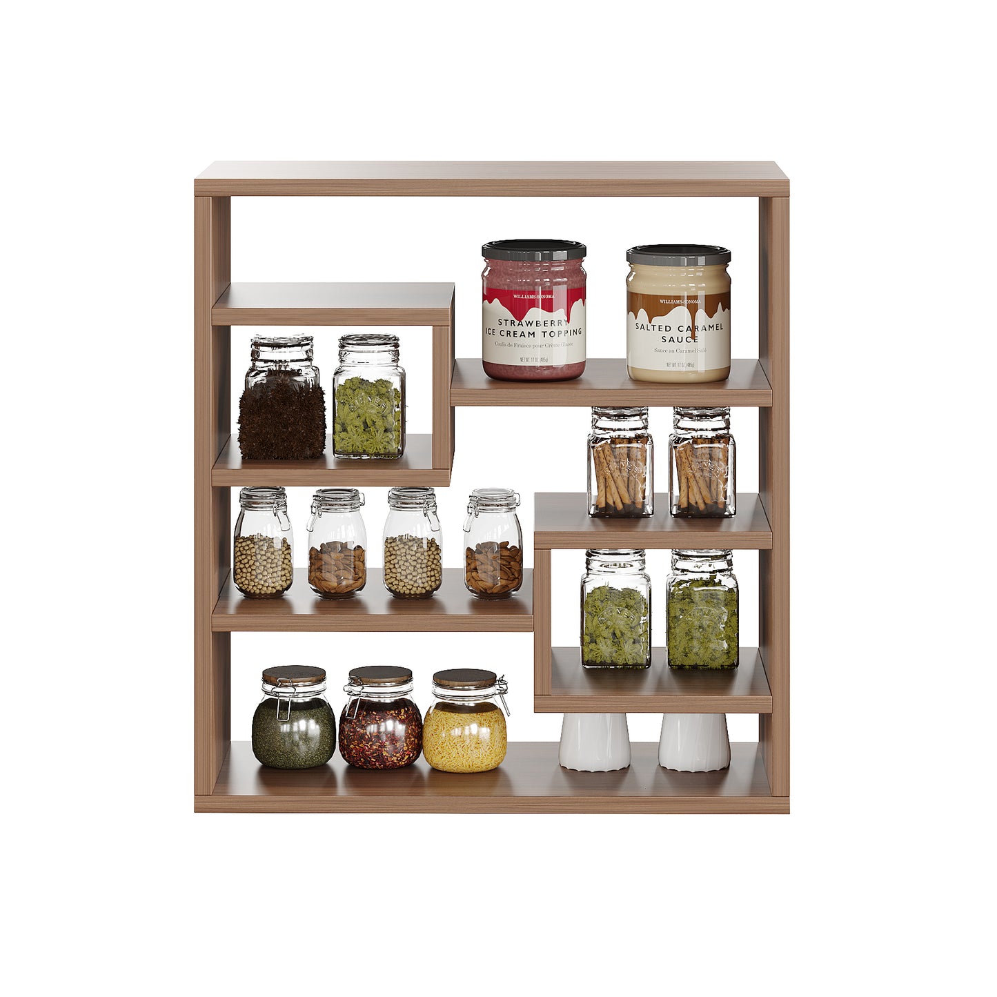 Brian Kitchen Spice Jar Rack Storage Shelf Cabinet Stand