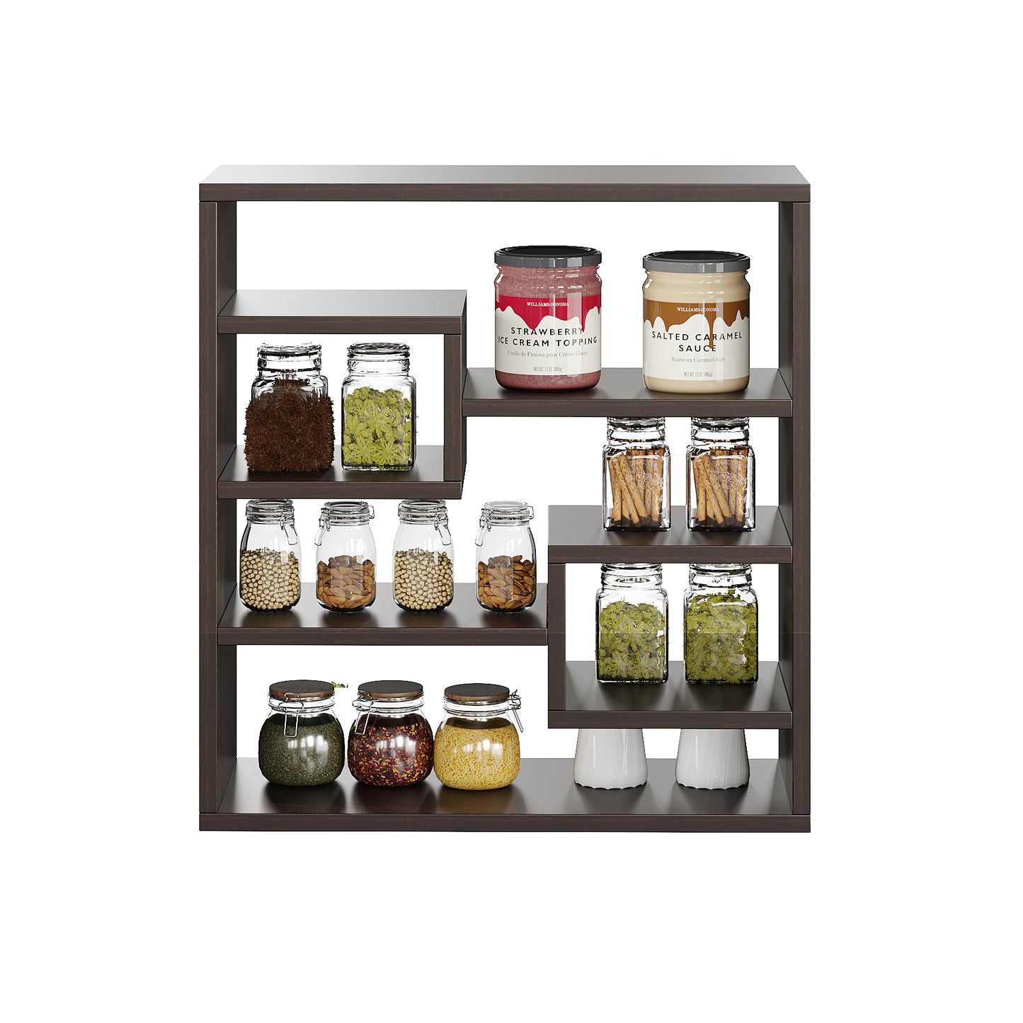 Brian Kitchen Spice Jar Rack Storage Shelf Cabinet Stand