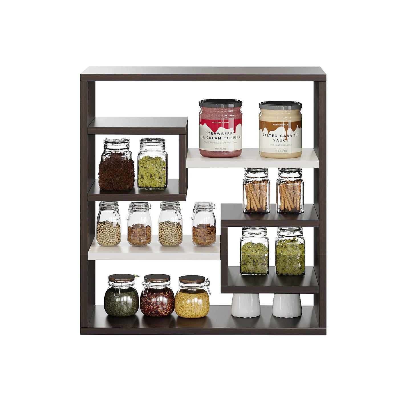 Brian Kitchen Spice Jar Rack Storage Shelf Cabinet Stand