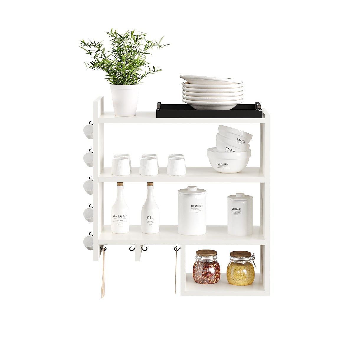 Harness Kitchen Spice Jar Rack Storage Shelf Cabinet Stand