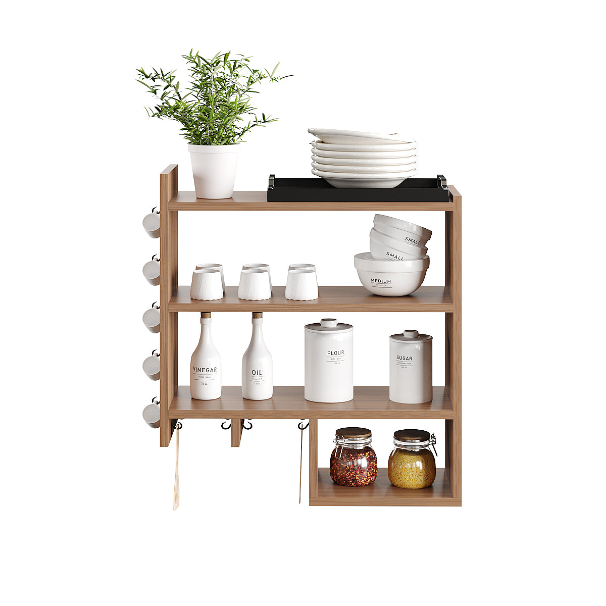 Harness Kitchen Spice Jar Rack Storage Shelf Cabinet Stand