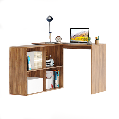 Maggen Study Table, Computer Desk, WFH Office Table with Storage