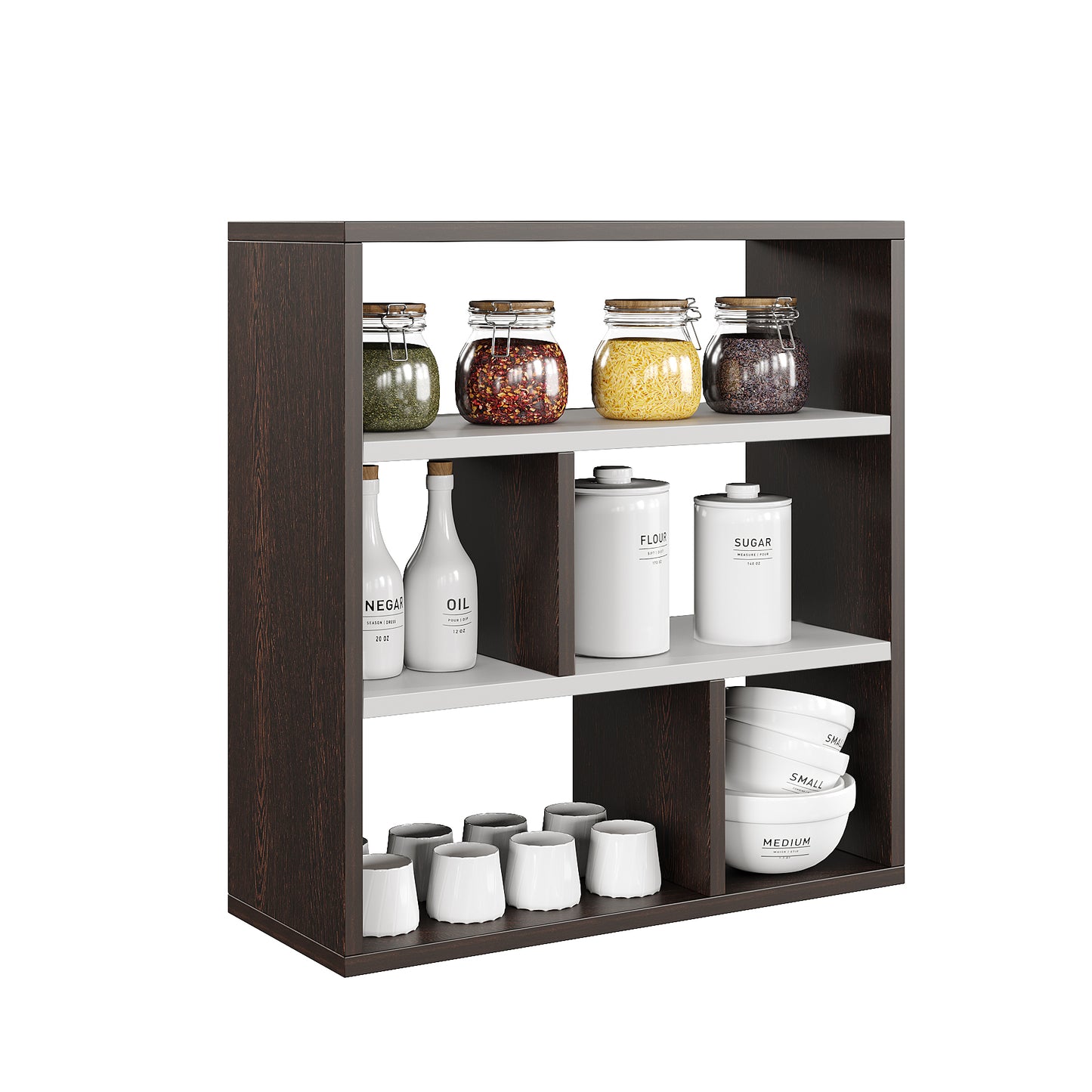 Matty Kitchen Spice Jar Rack Storage Shelf Cabinet Stand