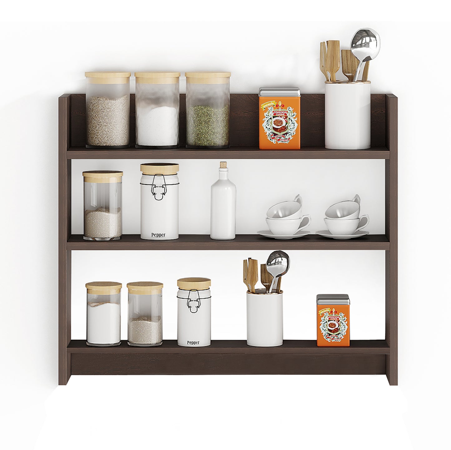 Hemorson Kitchen Spice Jar Rack Storage Shelf Cabinet Stand